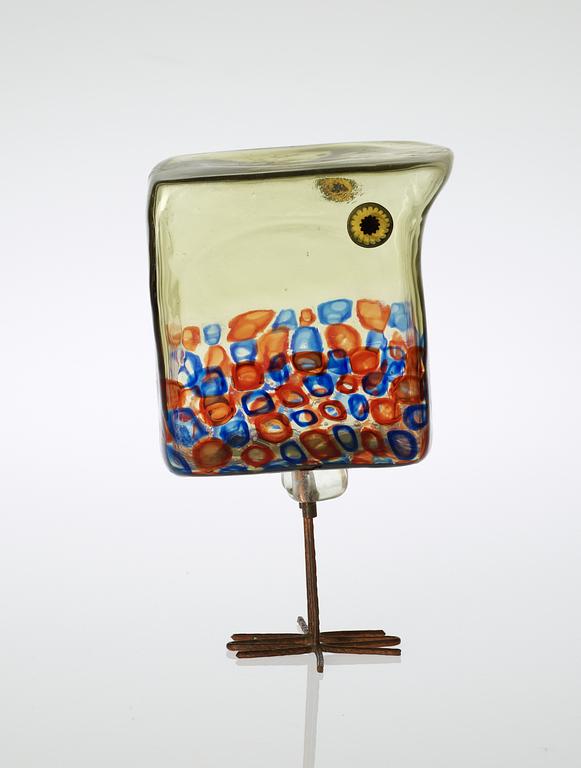 ALESSANDRO PIANON, fågel, "Pulcino", Vistosi, Italien 1960-tal, modell S 191.