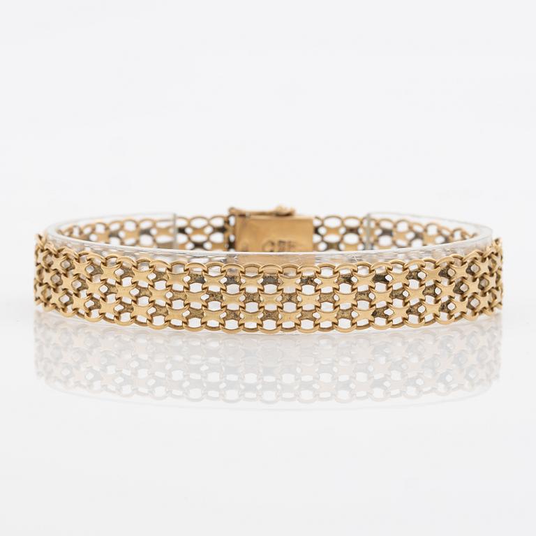 Bracelet, x-link, 18K gold.