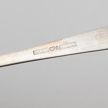 Jacob Ängman, 12 pieces of silver cutlery, Rosenholm model, GAB, Eskilstuna, 1989–99.