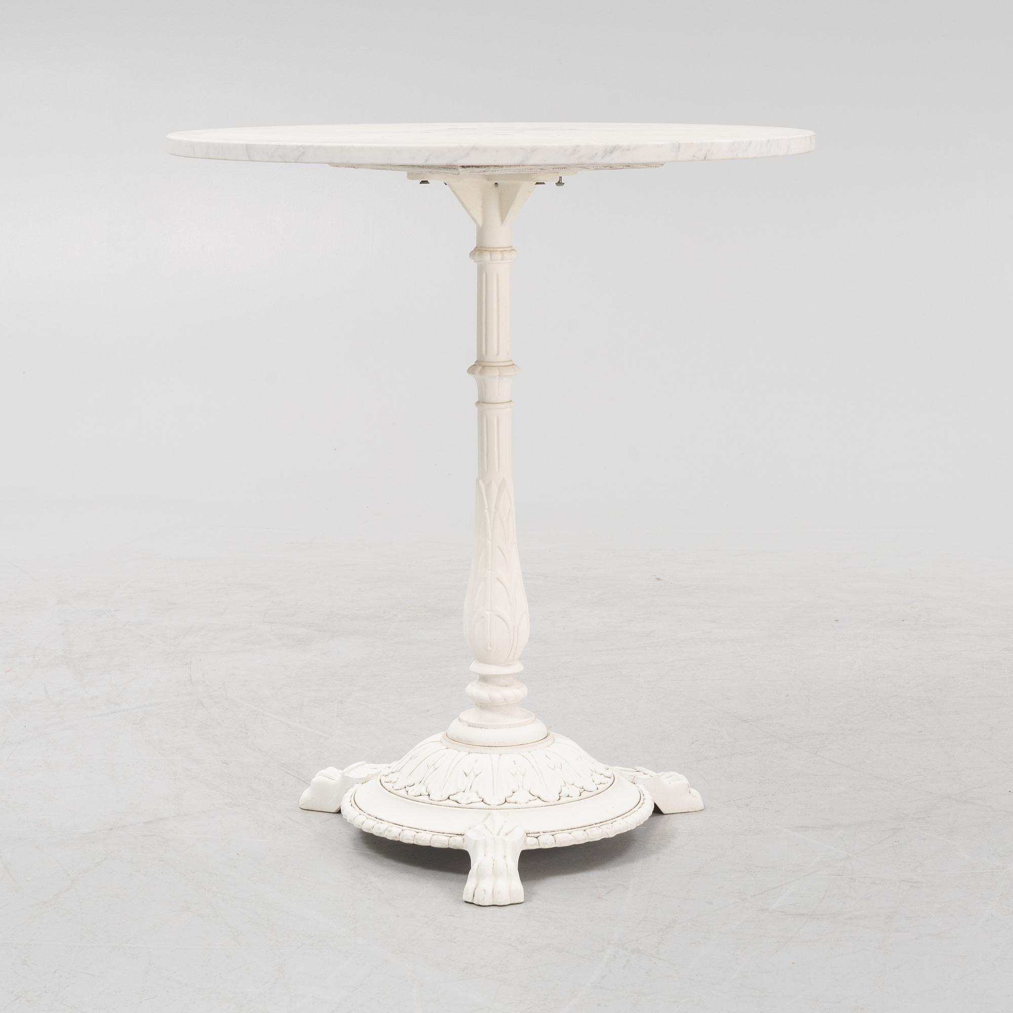 A Byarum garden table later part of the 20th century.