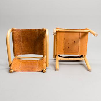 BEN AF SCHULTEN, SAFARI CHAIRS, 8 PCS. Artek, 1970s.