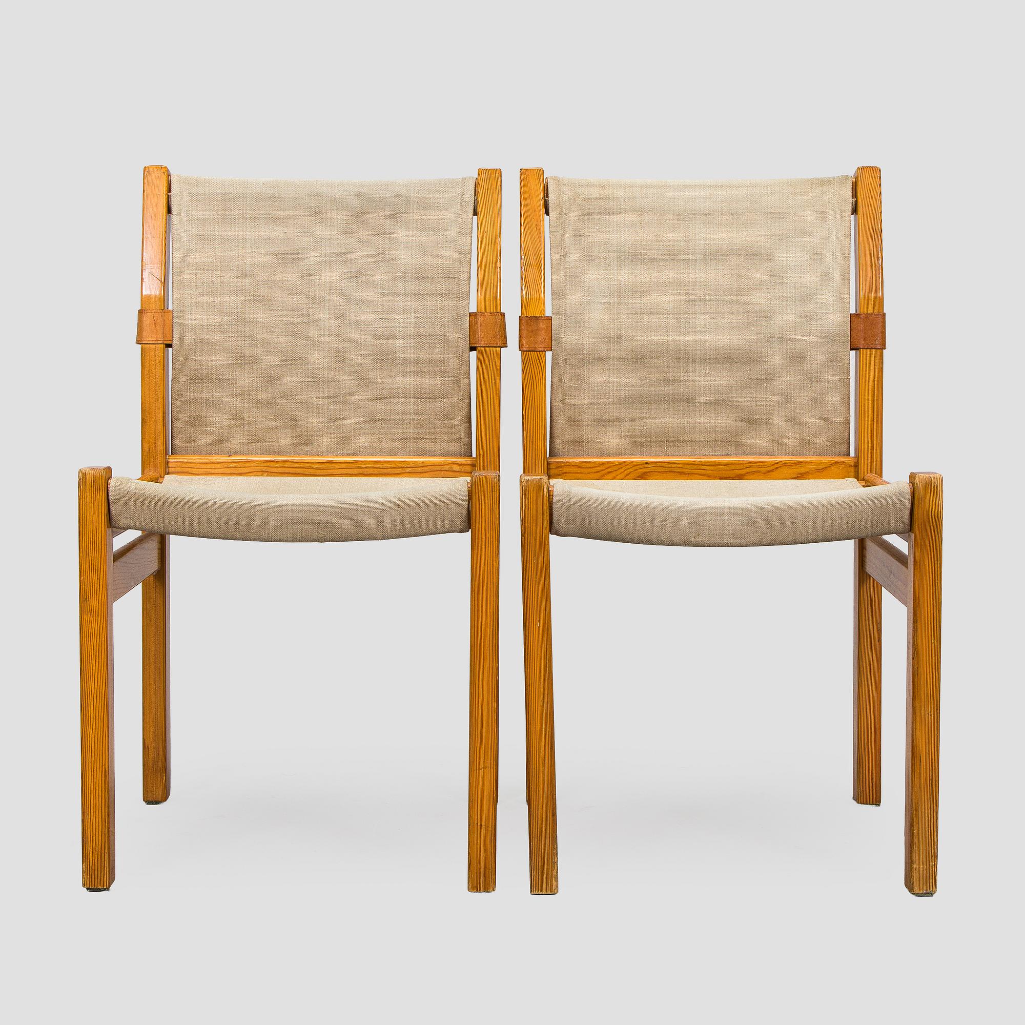 Pirkko Stenros, tuoleja, 8 kpl, Artek, 1950-luku.