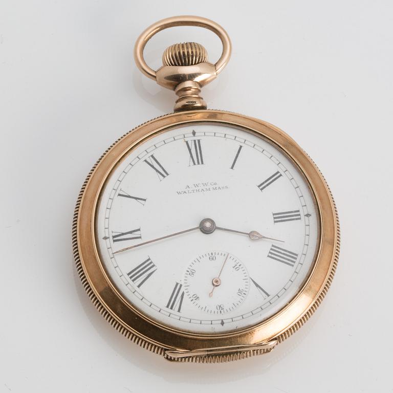 WALTHAM MASS, pocket watch, 52 mm,
