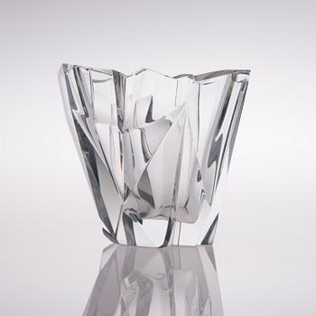 TAPIO WIRKKALA, A VASE. The Iceberg. Signed Tapio Wirkkala iittala. Late 1950s.