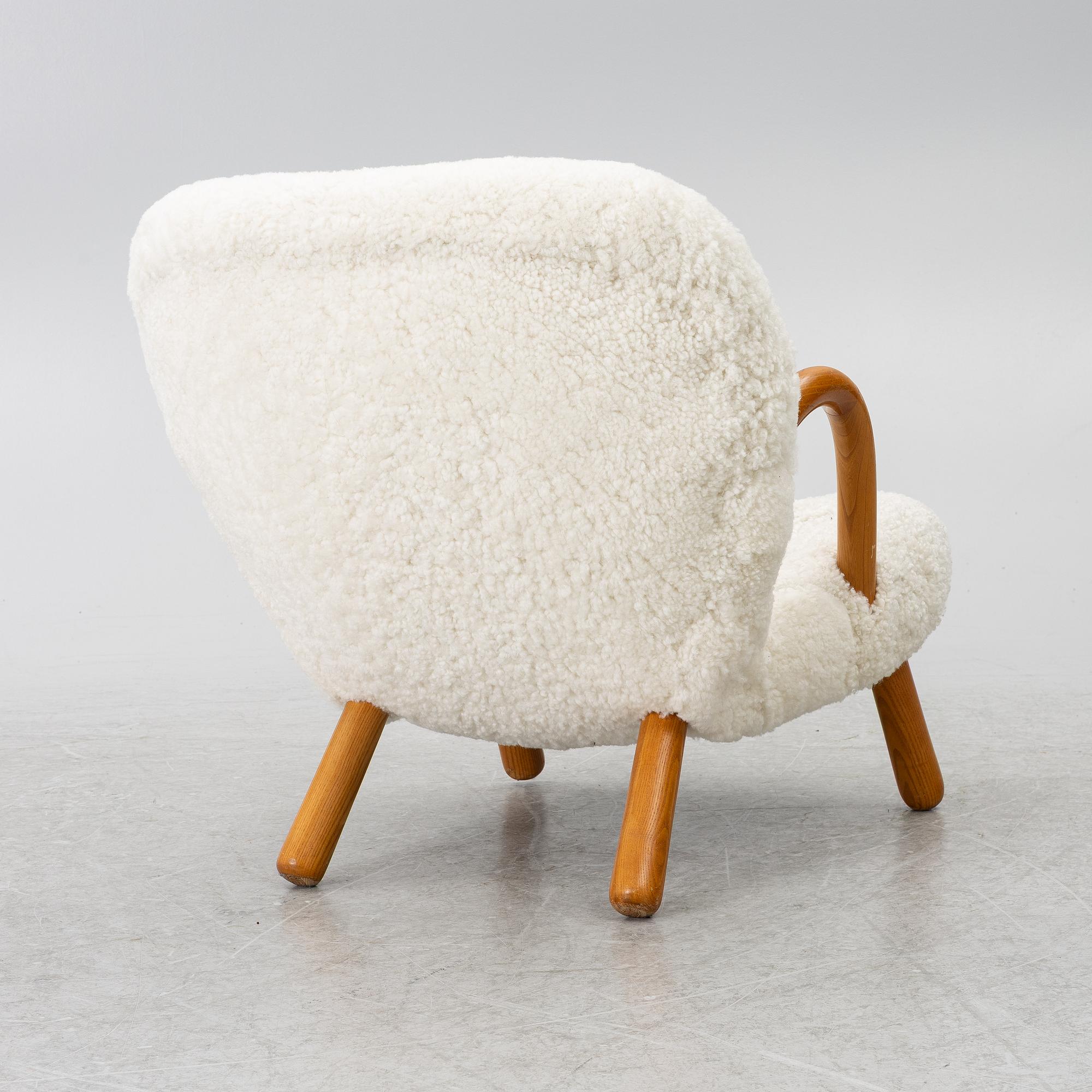 Scandinavian Modern, fåtölj, "Clam chair", 1940-50-tal.
