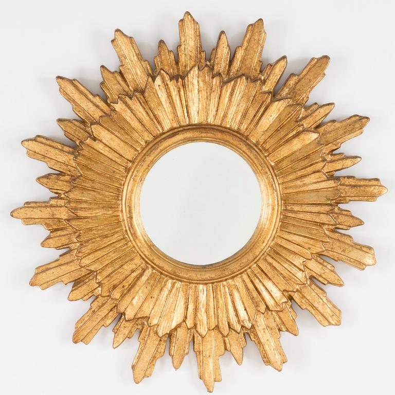 A sun shaped mirror, second half of the 20th Century.