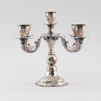 KANDELABER, silver, GEWE, 1976, vikt ca 812 gr.