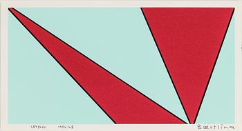 Olle Baertling · OLLE BAERTLING, färgserigrafi, 1956-68, signerad och numrerad 284/300.