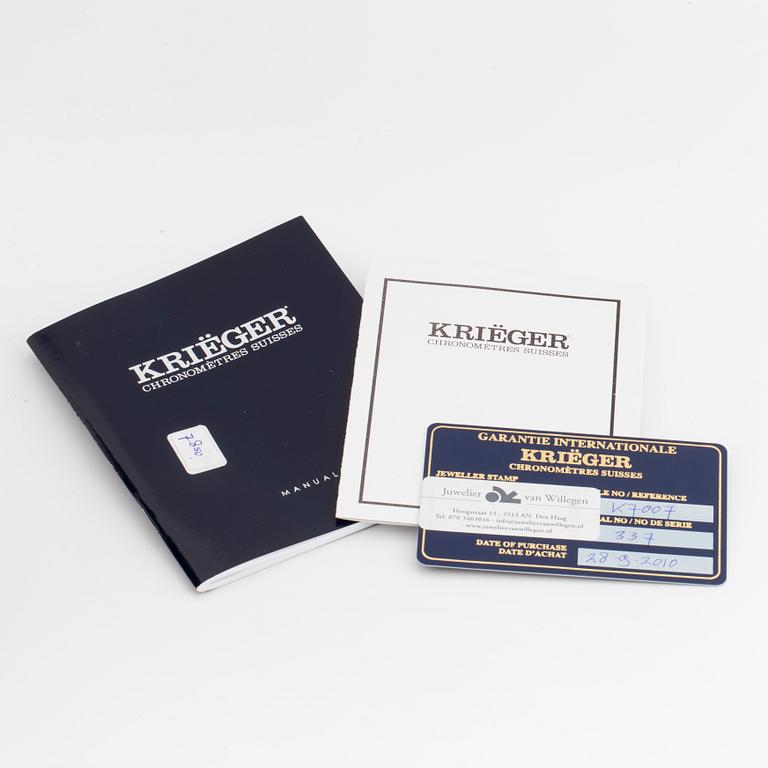 KRIEGER, Gigantium, Limited Edition, wristwatch, 43 mm.