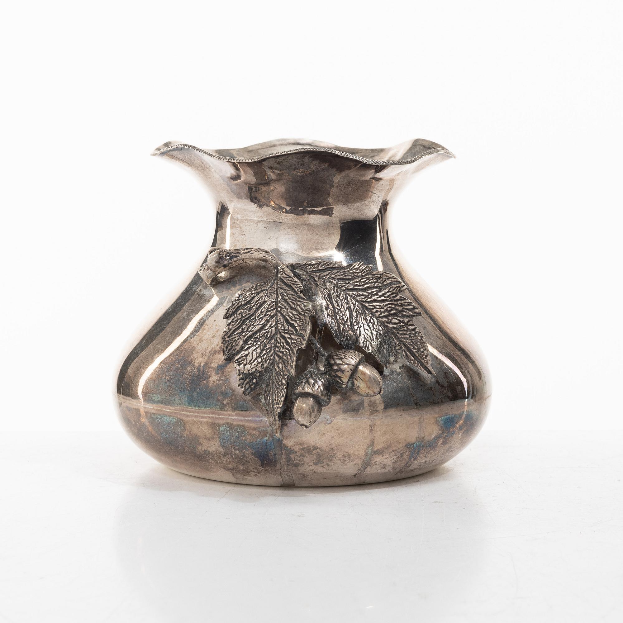 Vase, silver, 20th century.