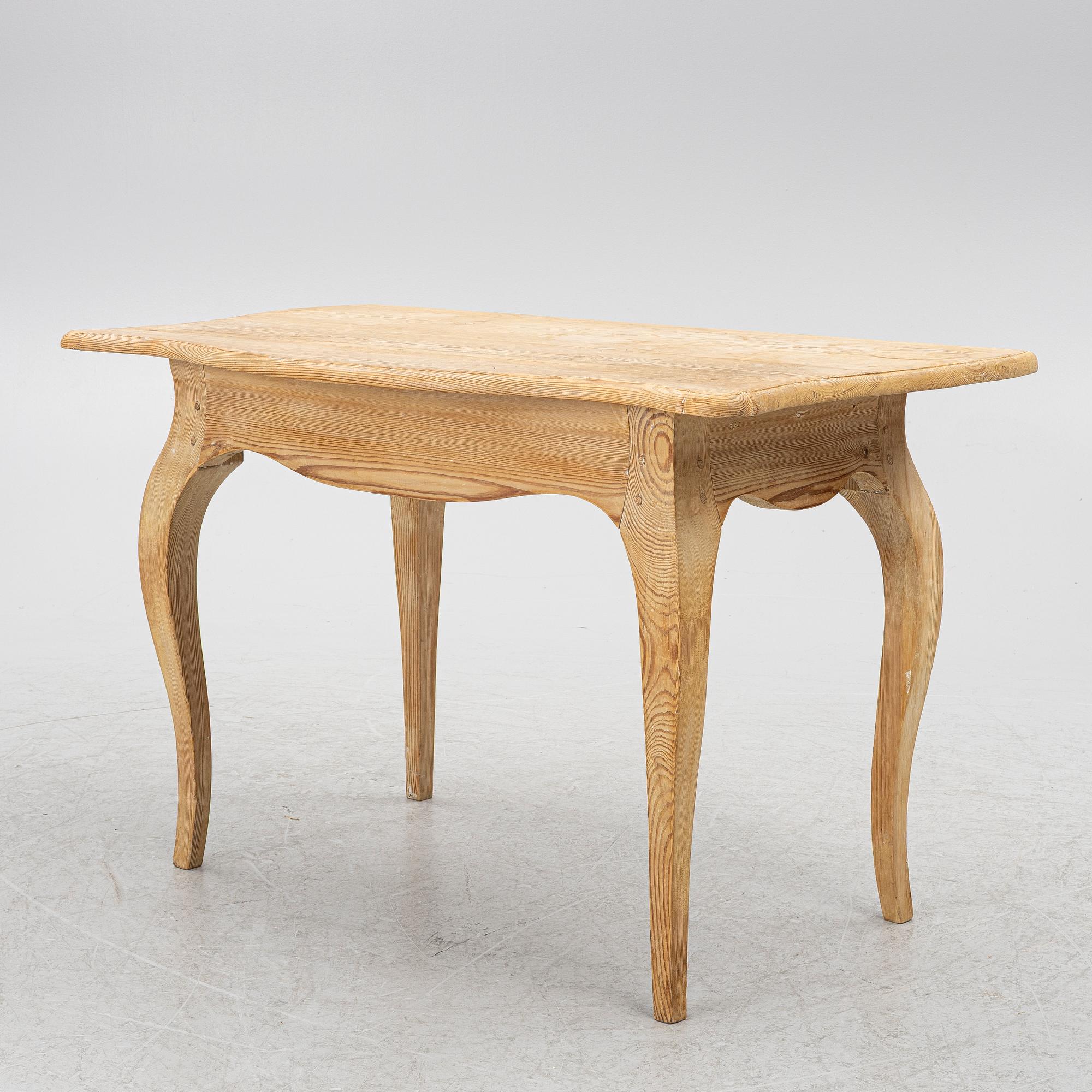 A Swedish rococo table, later part 18th century.