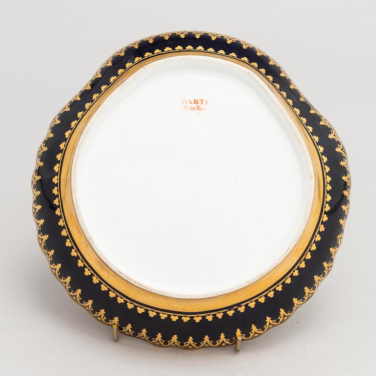 A 19th century porcelain Darte Frères bowl, Paris France.