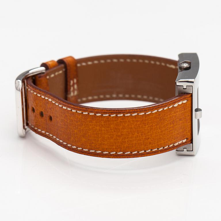 Hermès, Belt, wristwatch, 26 x 30 mm.