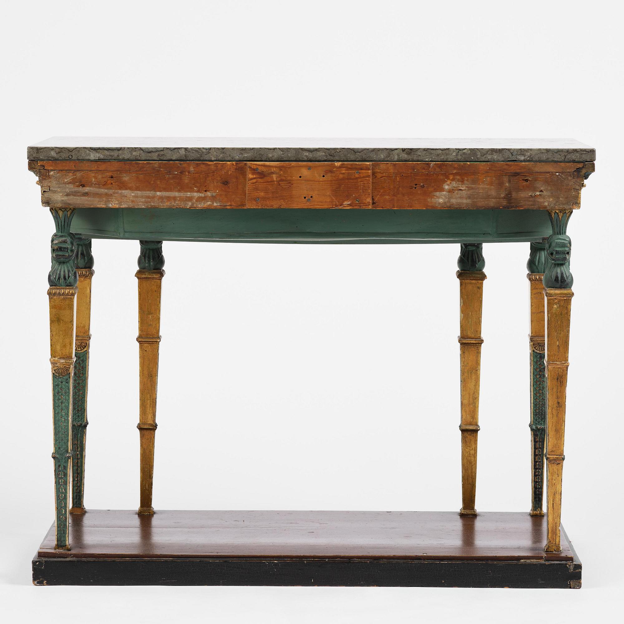 Konsolbord, Stockholmsarbete, omkring år 1800, Sengustavianskt.