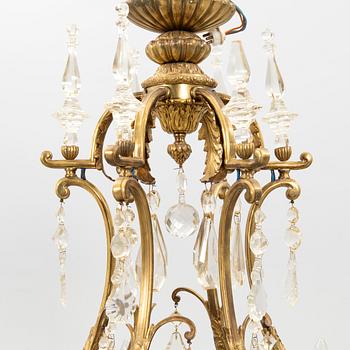 Chandelier in Louis XV style, first half of the 20th century.