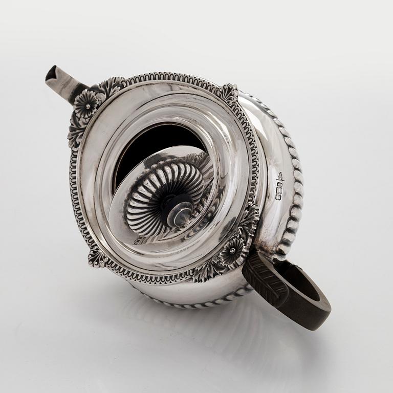 Walker & Hall, tekanna, sterlingsilver, Sheffield, England 1903.