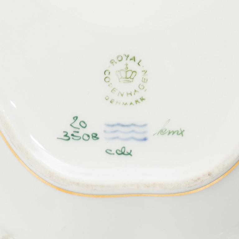 Royal Copenhagen, fat, 4 st, "Flora Danica", Danmark.