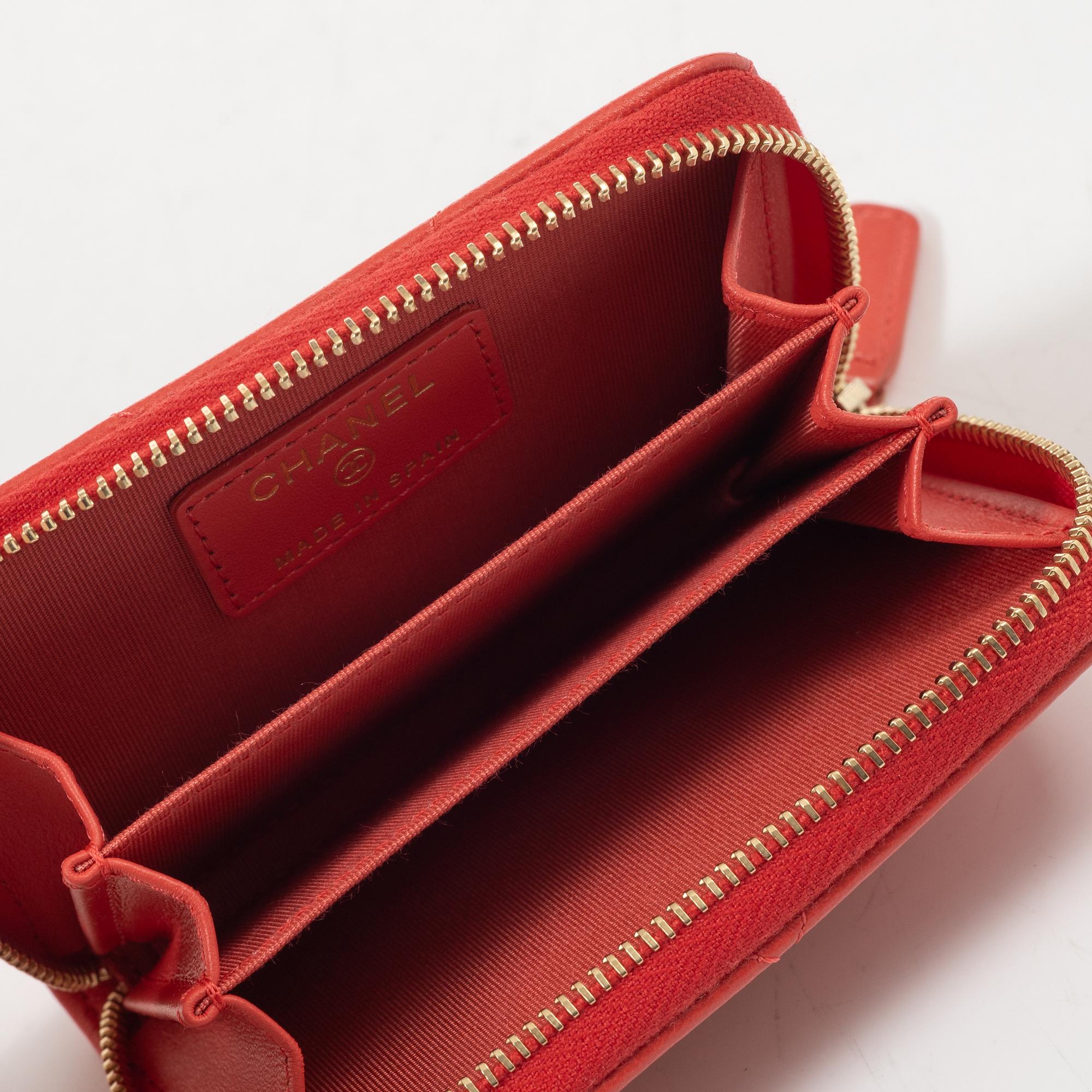 Chanel, plånbok, "19 Zip Card holder".