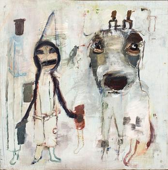 KARIN WIKSTRÖM, oil on panel signed.