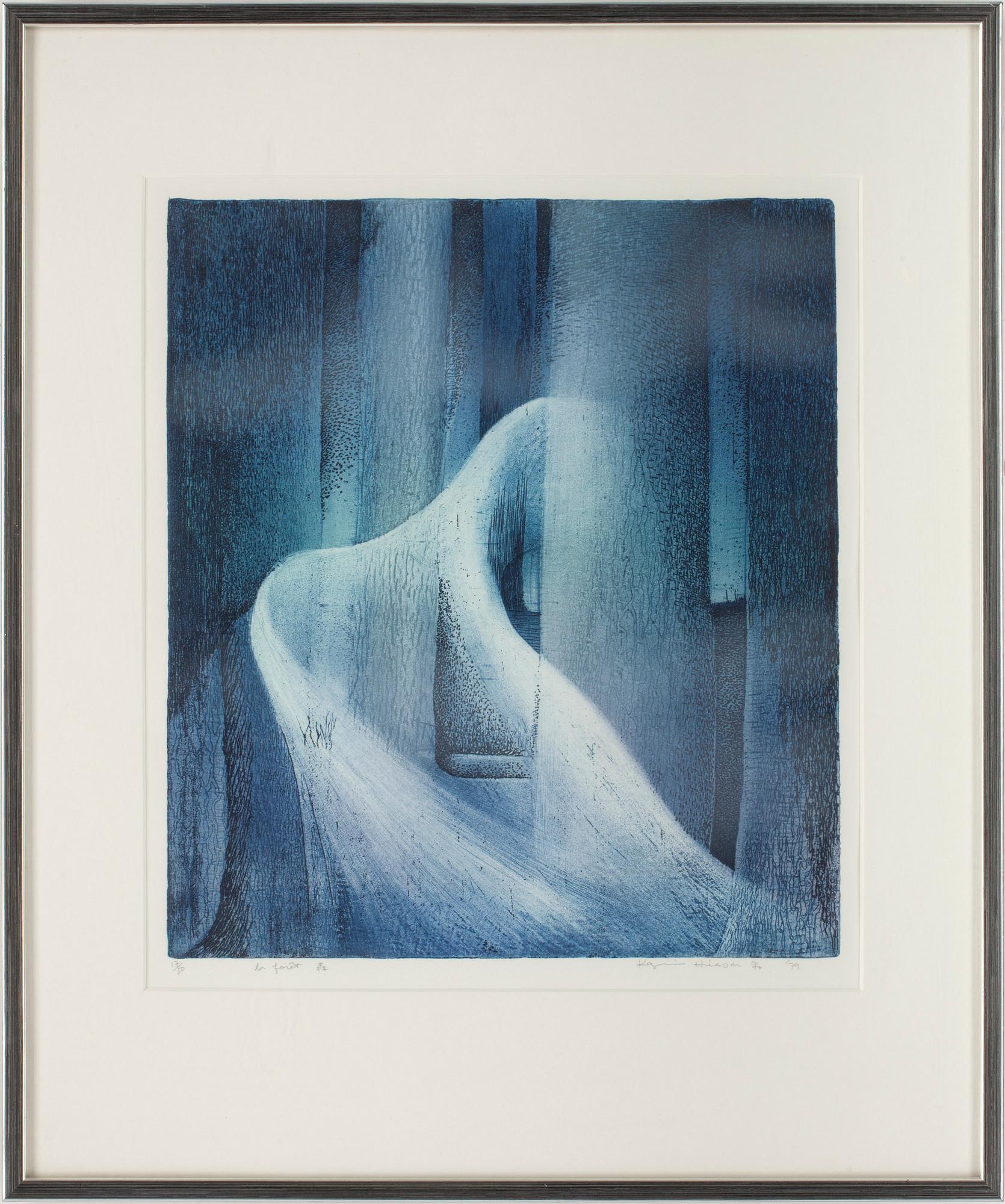 OKÄND KONSTNÄR, etsningar 6 st, Japan, otydl. signatur, numrerade.