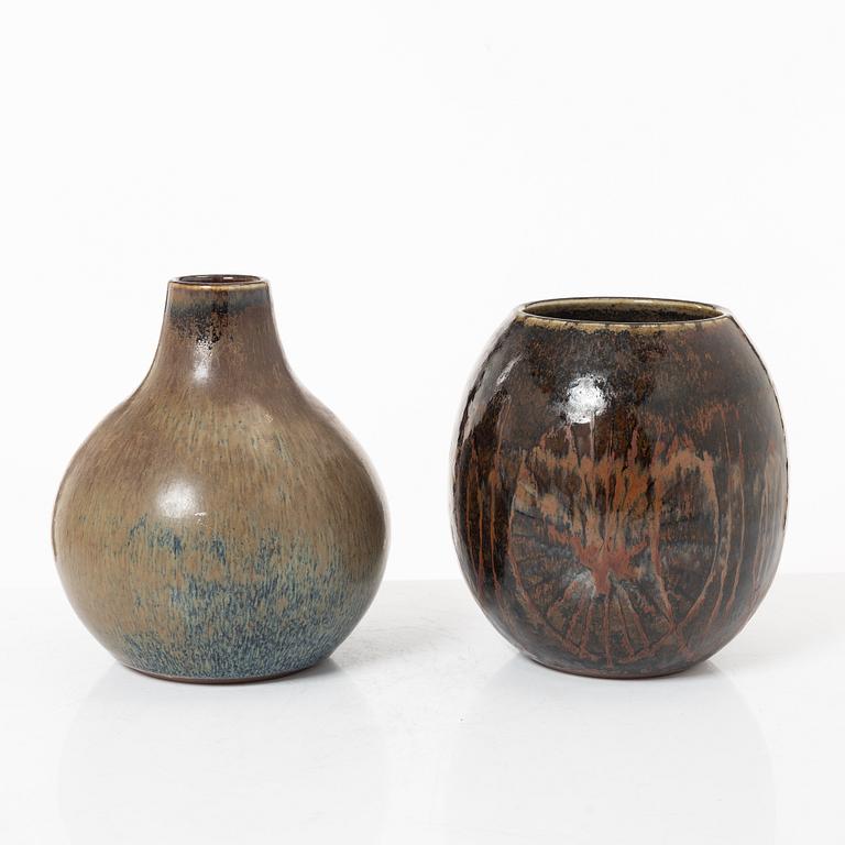 Carl-Harry Stålhane, two vases, Rörstrand.