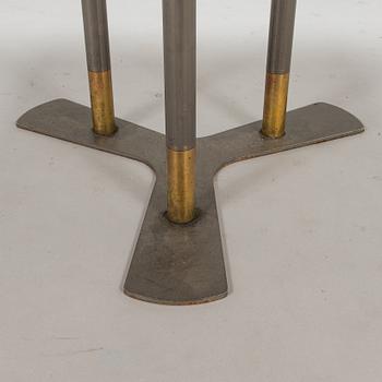 A marble top table, 21th century.