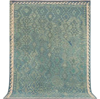 An Afghan kelim carpet, c. 293 x 214 cm.