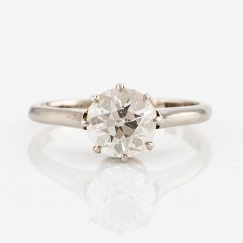 Ring, 18K white gold with old-cut diamond.