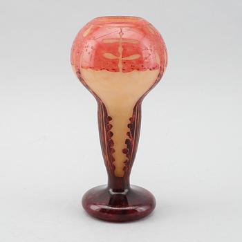 VAS, glas, art déco, Charles Schneider, Le Verre Francais, Frankrike, 1900-talets första hälft.