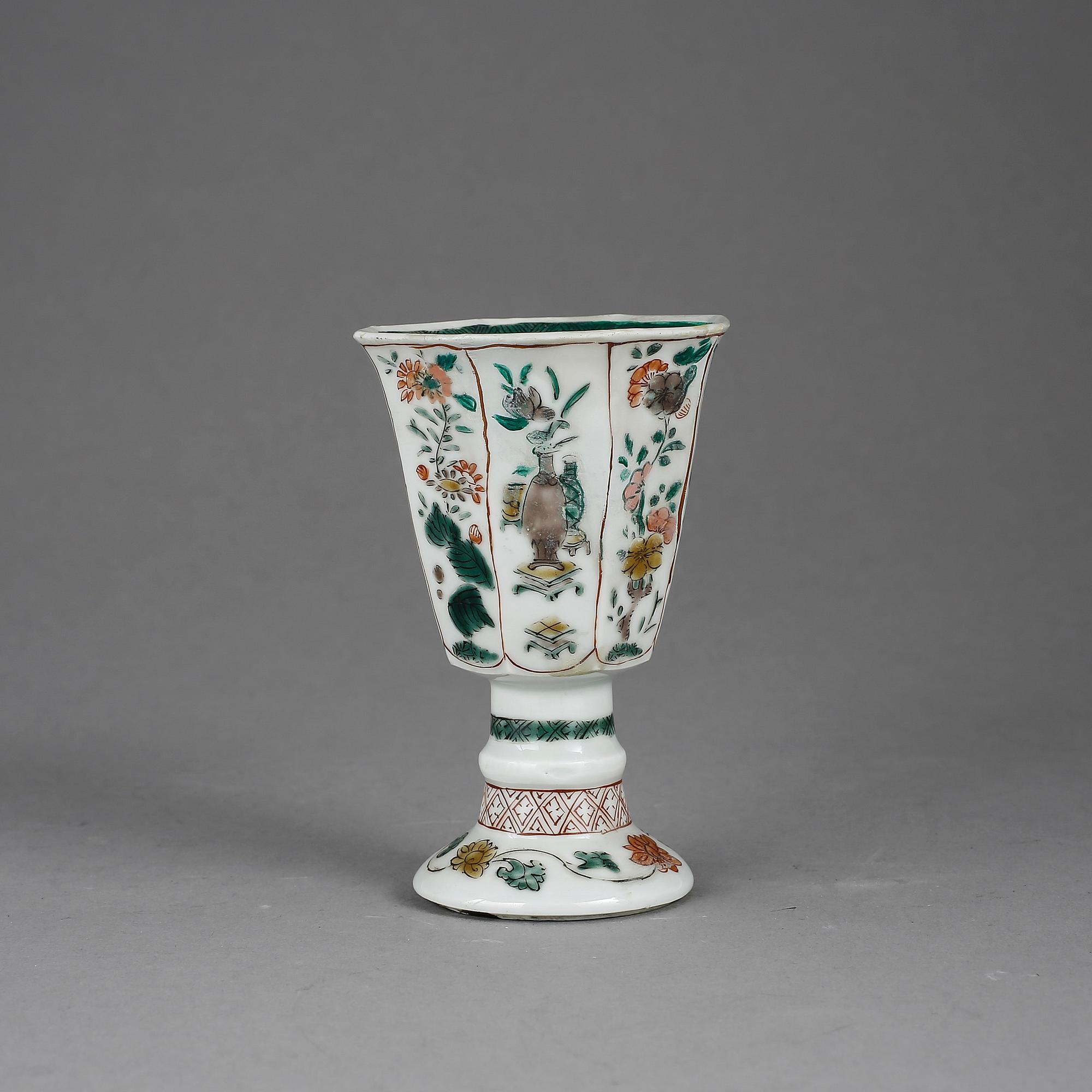 KALK, porslin, Kina, Kangxi (1662-1722).