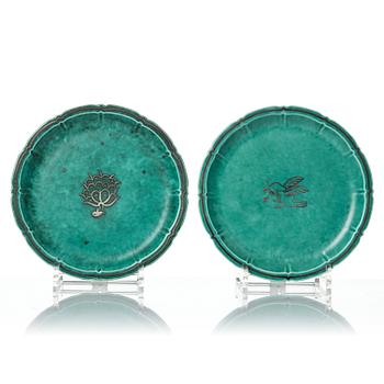 Wilhelm Kåge, a collection of ceramic, mostly "Argenta", 49 pieces, Gustavsberg, Sweden, 1930's-60's.