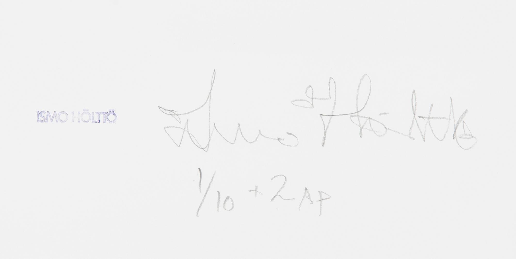 Ismo Hölttö, photograph, pigment print ed. 1/10 + 2 a.p., signed and stamped a tergo.