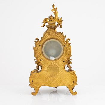 Mantel clock, Rococo style, circa 1900.