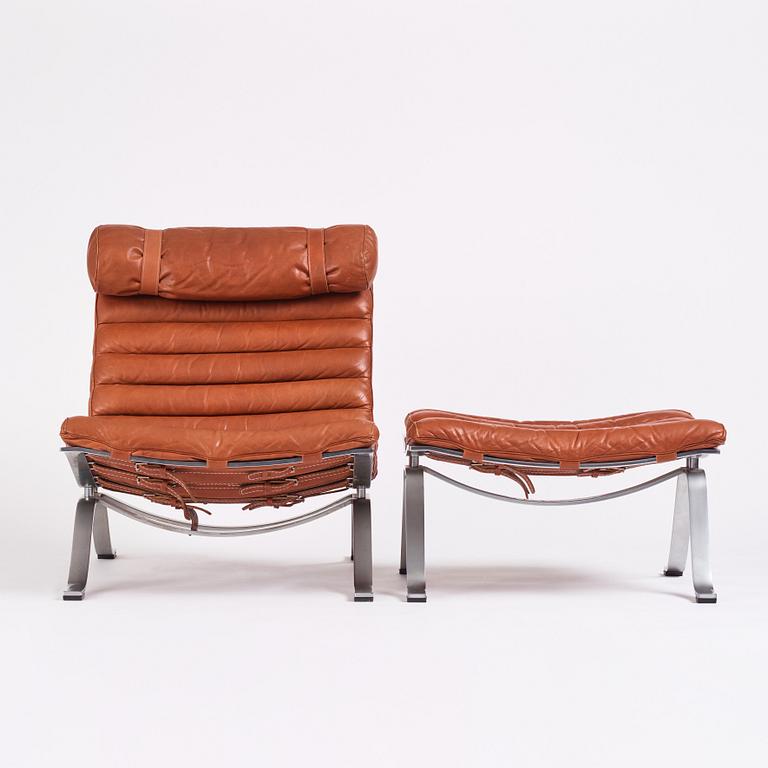 Arne Norell, an 'Ari' easy chair and ottoman, Norell Möbel AB, Sweden.