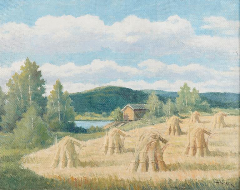 UUNO SOLDAN, öljy kankaalle, signeerattu.