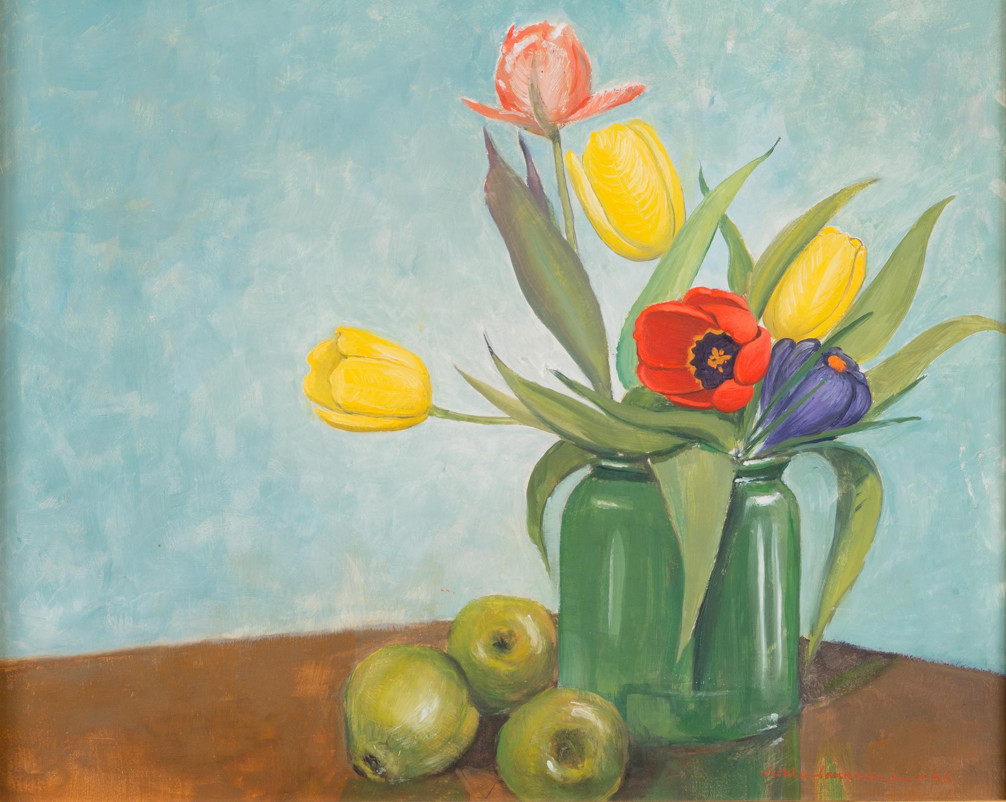 Veikko Laukkanen, oil on panel, signed and dated-66.