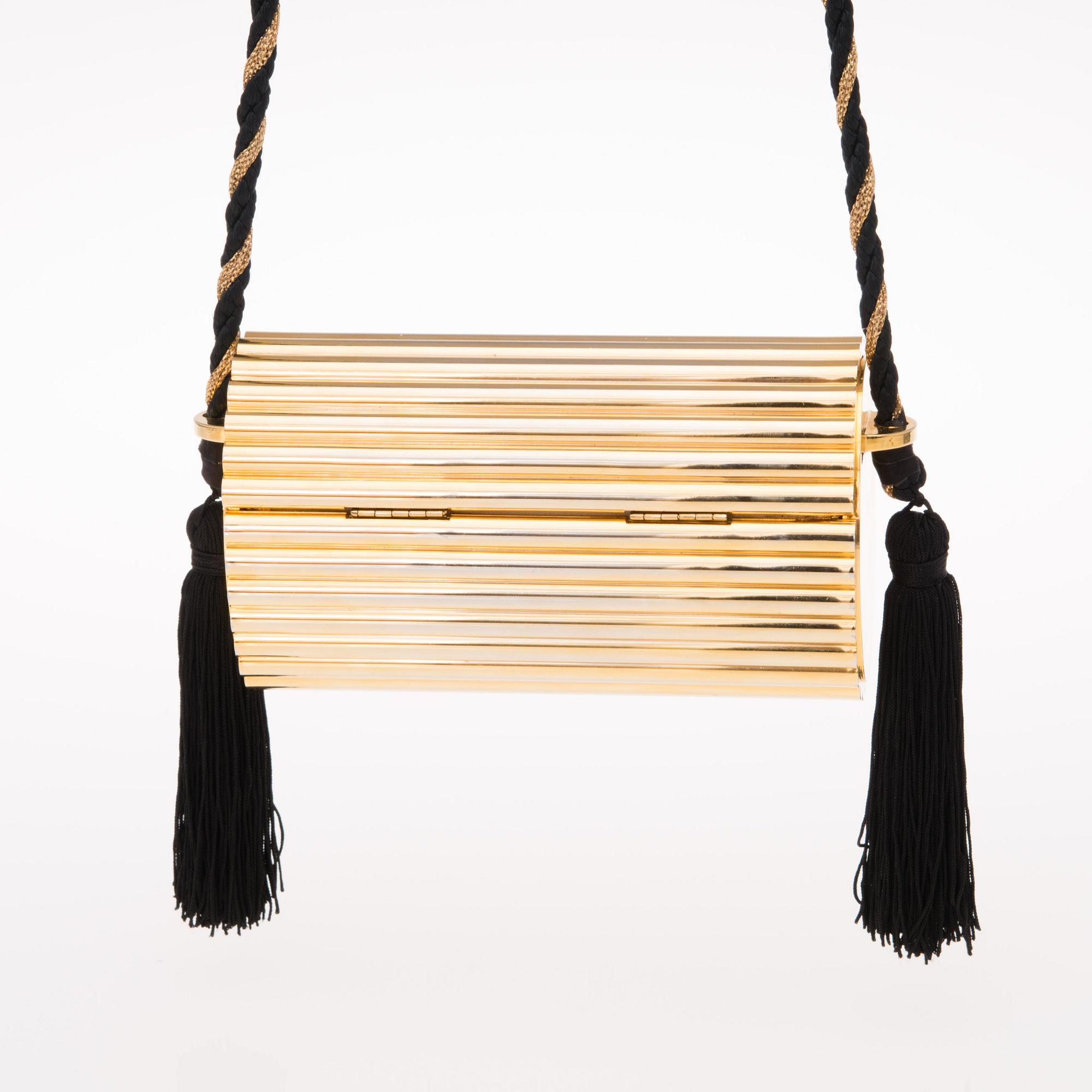 EVENING PURSE, "Minaudière", Yves Saint Laurent, 1980s.