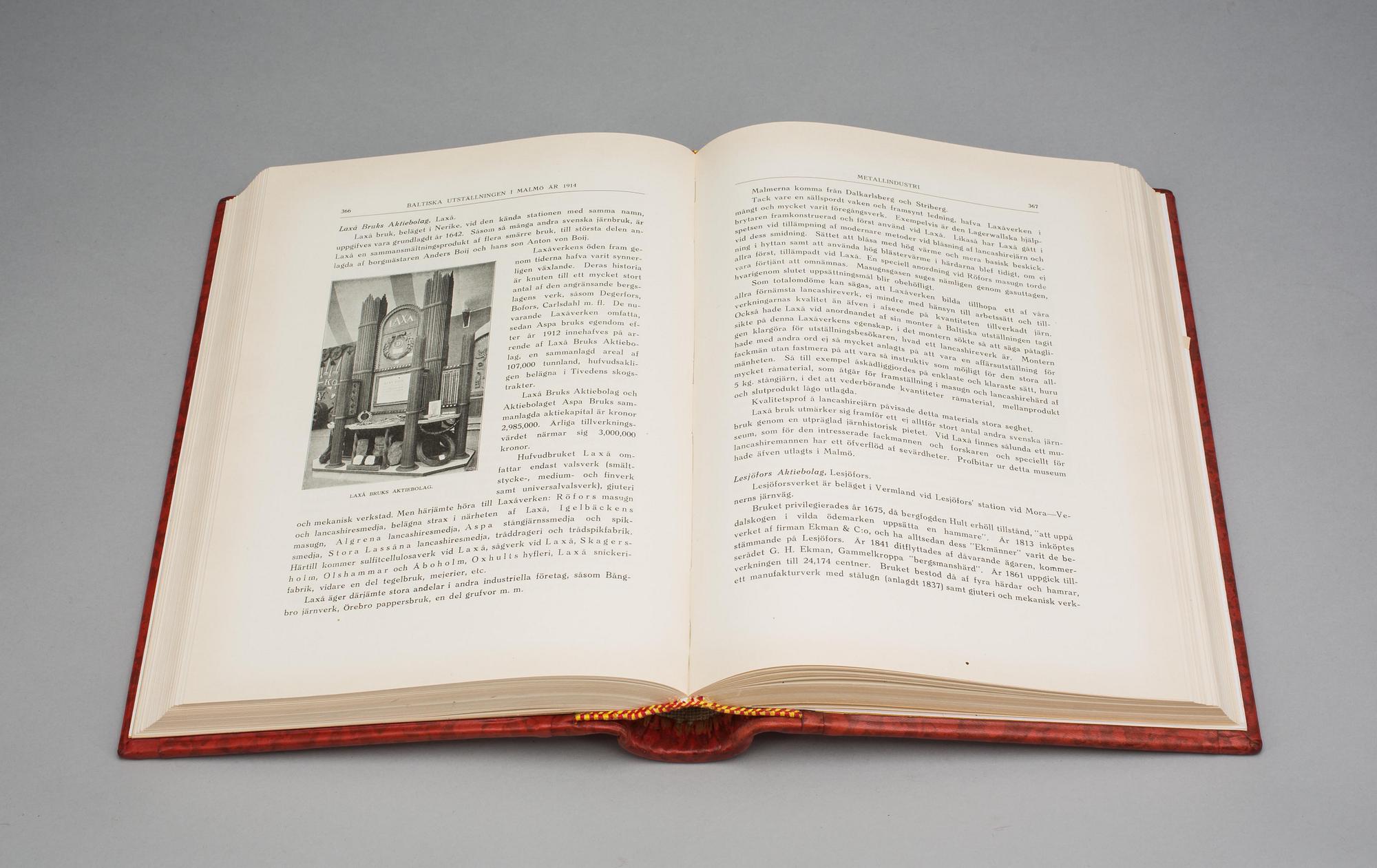 BÖCKER, 3 delar. "Officell berättelse öfver Baltiska Utställningen i Malmö 1914".