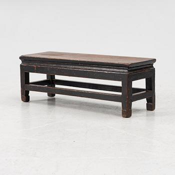 A Tibetan hradwood kang table, Qing dynasty (1644-1912).