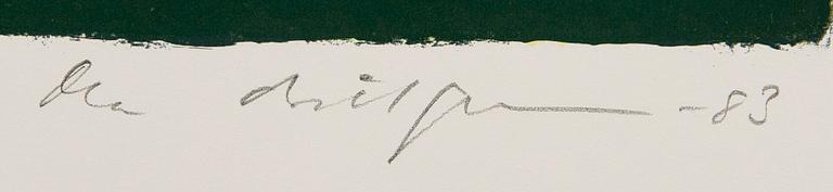 Ola Billgren, färglitografi, signerad -83 Provtryck.