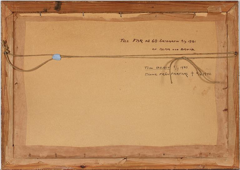 DAVID SÖDERHOLM, akvarell, sign o dat 1920.