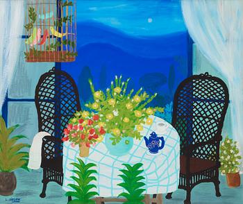 696. Lennart Jirlow, Vid kaffebordet.