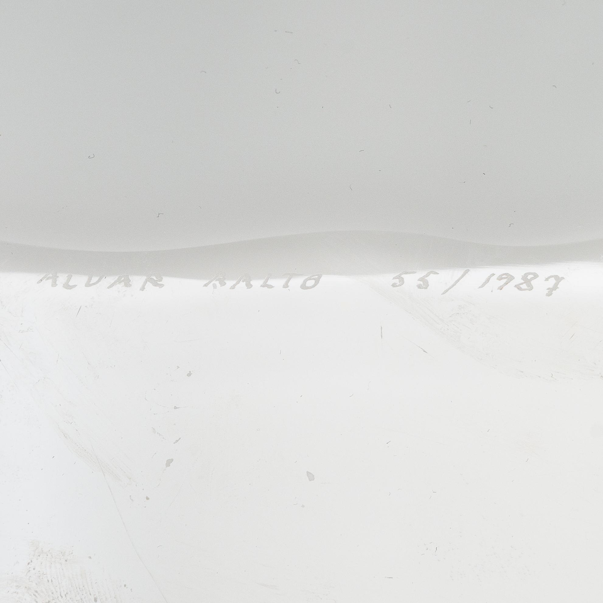 Alvar Aalto, 'The Aalto Flower', signed Alvar Aalto 55/1987.