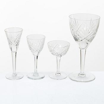 A 48-piece 'Helga' glass service, Kosta, Sweden.