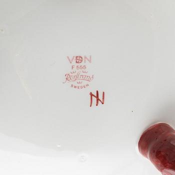 Alf Wallander, crayfish service, 13 pieces, earthenware, Rörstrand.
