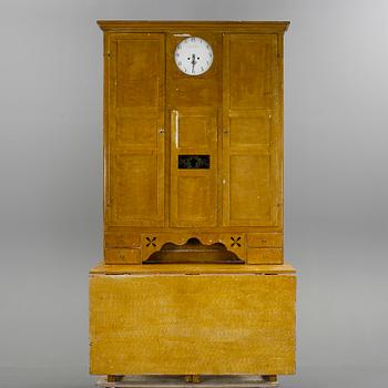 KLOCKSKÅP, bär datering 1848.