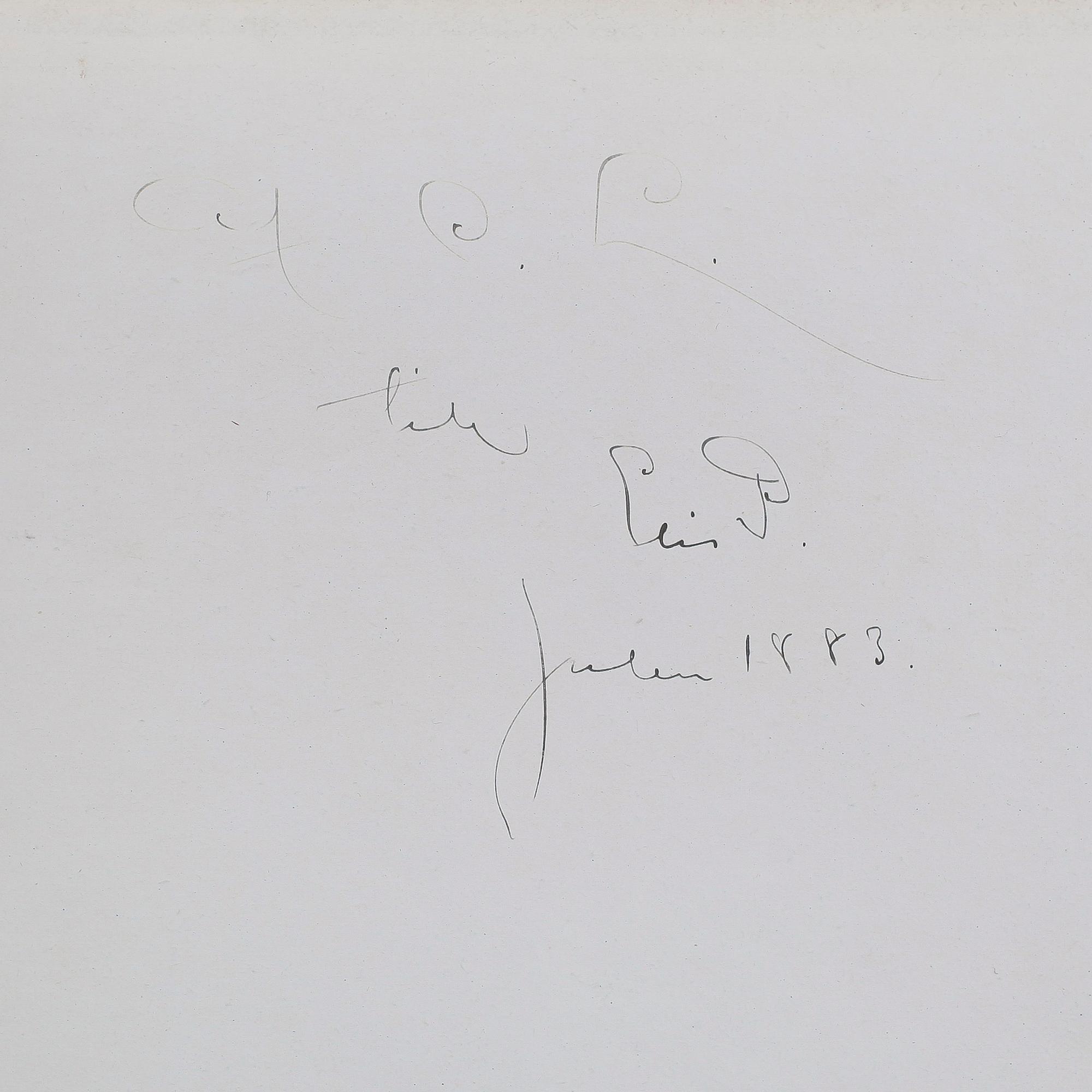 BOK: Sanningens Vallfärd af Erik Bögh, 1883. Med dedikation signerad Carl Larsson Julen 1883.