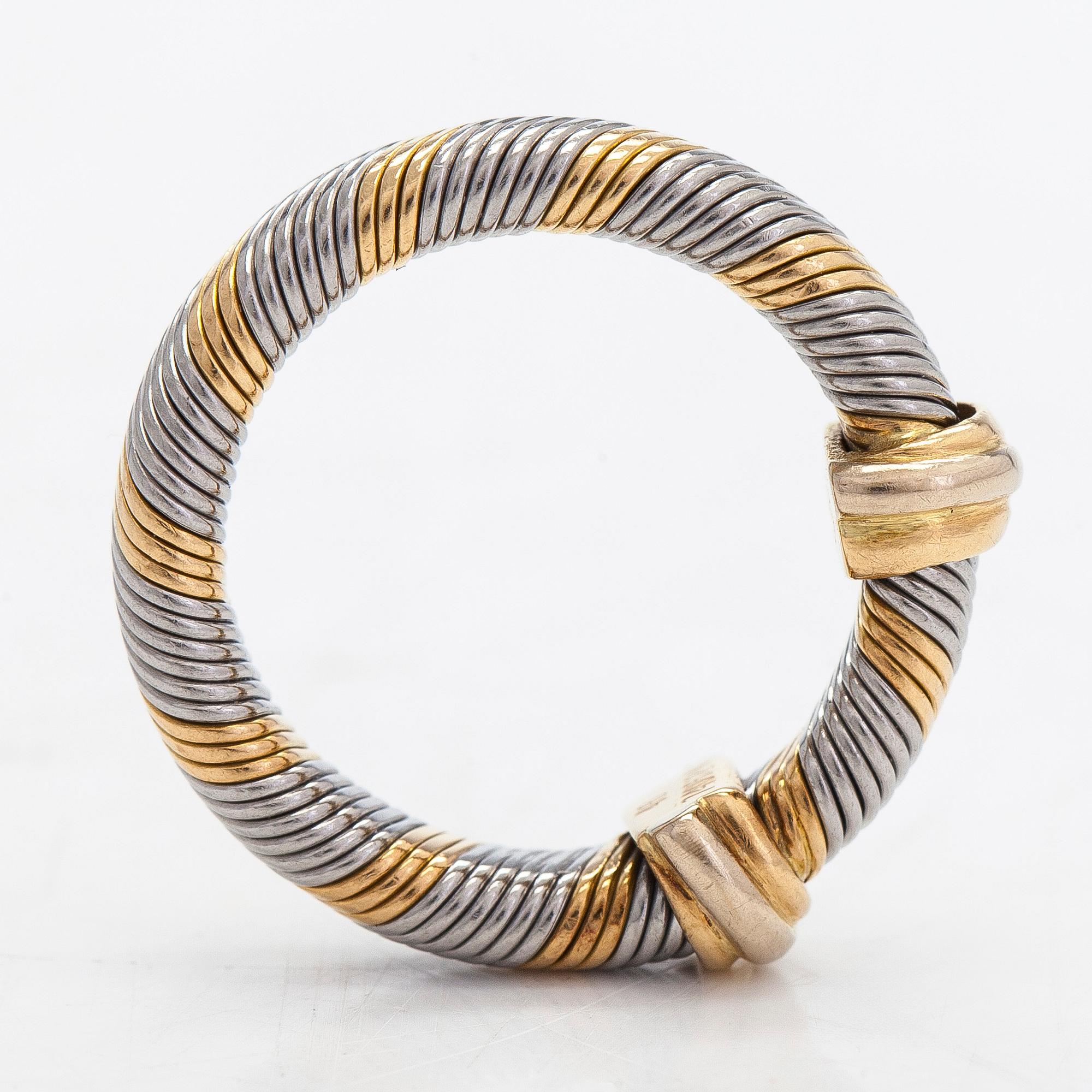 Cartier, ring, "Aurore",  18K guld och stål.