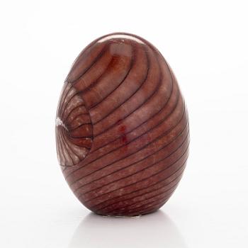 Oiva Toikka, year egg 2010, "Rosebud's egg", signed O. Toikka Nuutajärvi numbered 120/750.