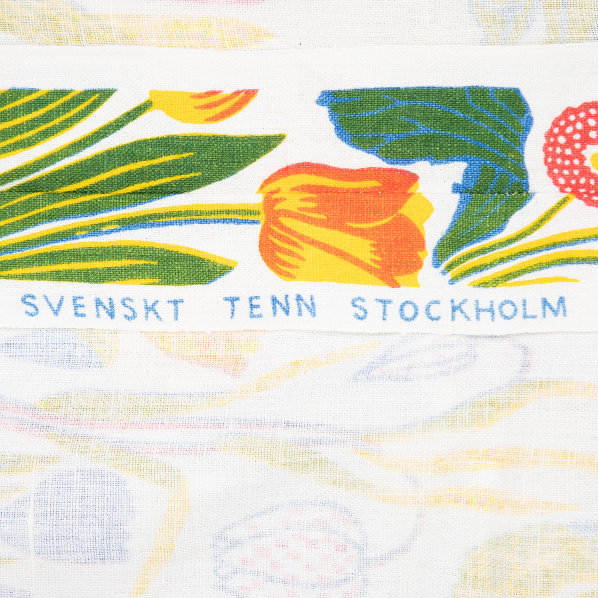 Josef Frank, bordsduk, lin, "Svenska vårblommor", Firma Svenskt Tenn.